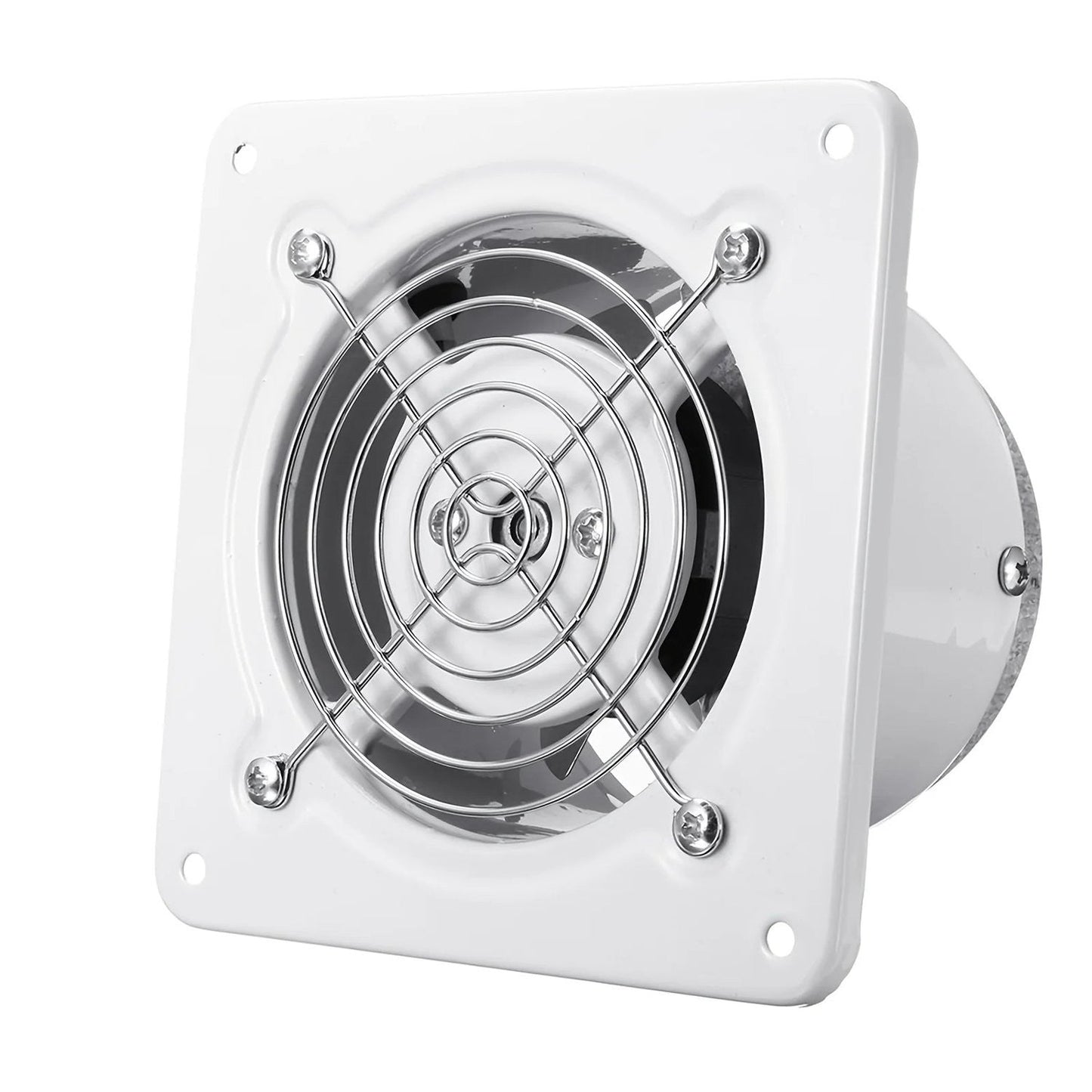 4,6,8" Industrial Axial Exhaust Fan with Square Frame and Low Noise Design