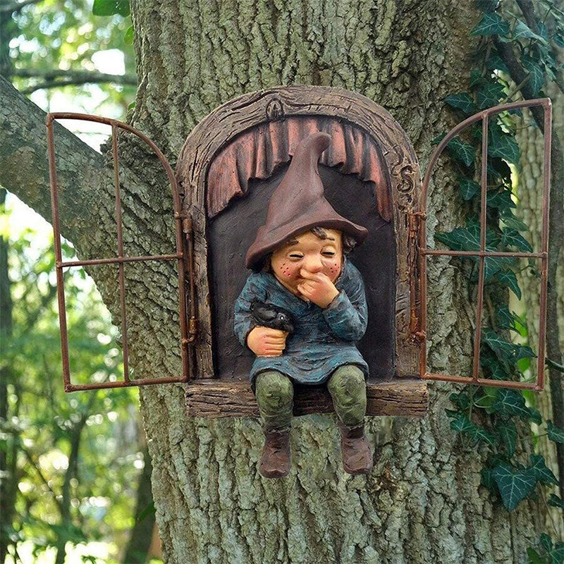 Cute Gnome Statue Outdoor Decoration