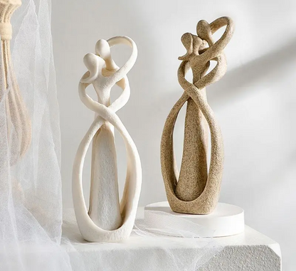 Lovely Modern Art Couple Figurine
