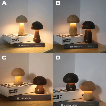 Soft Glow Mushroom Table Lamp