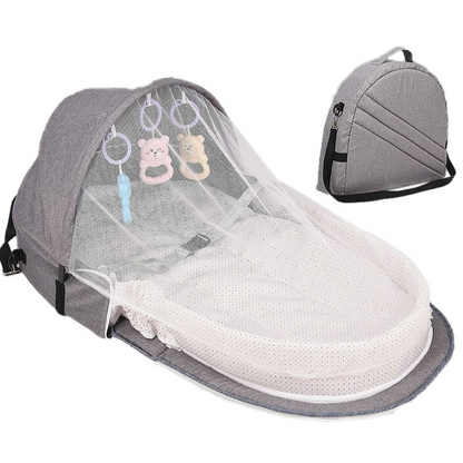 Compact Baby Travel Bed with Mosquito Net