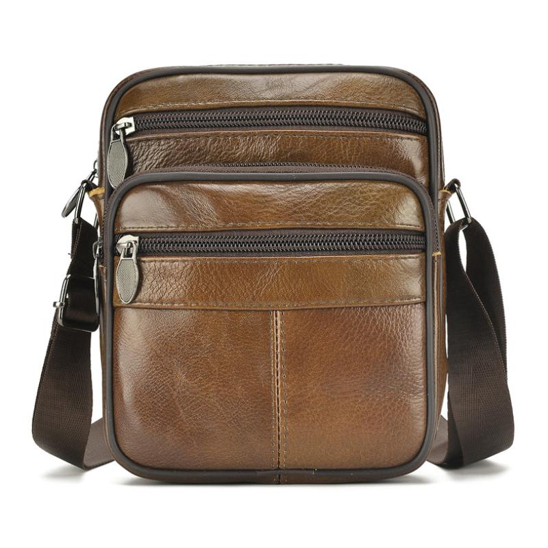 Leather Classic Messenger Bag for Men