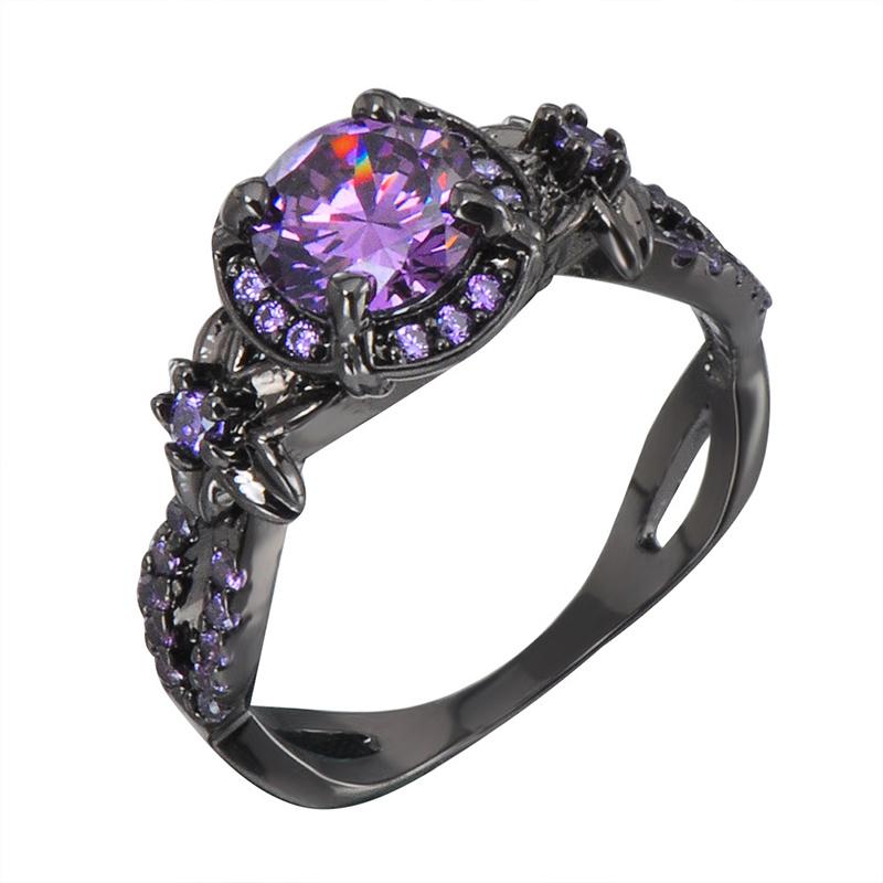 Classic Dark Blue Sapphire Ring