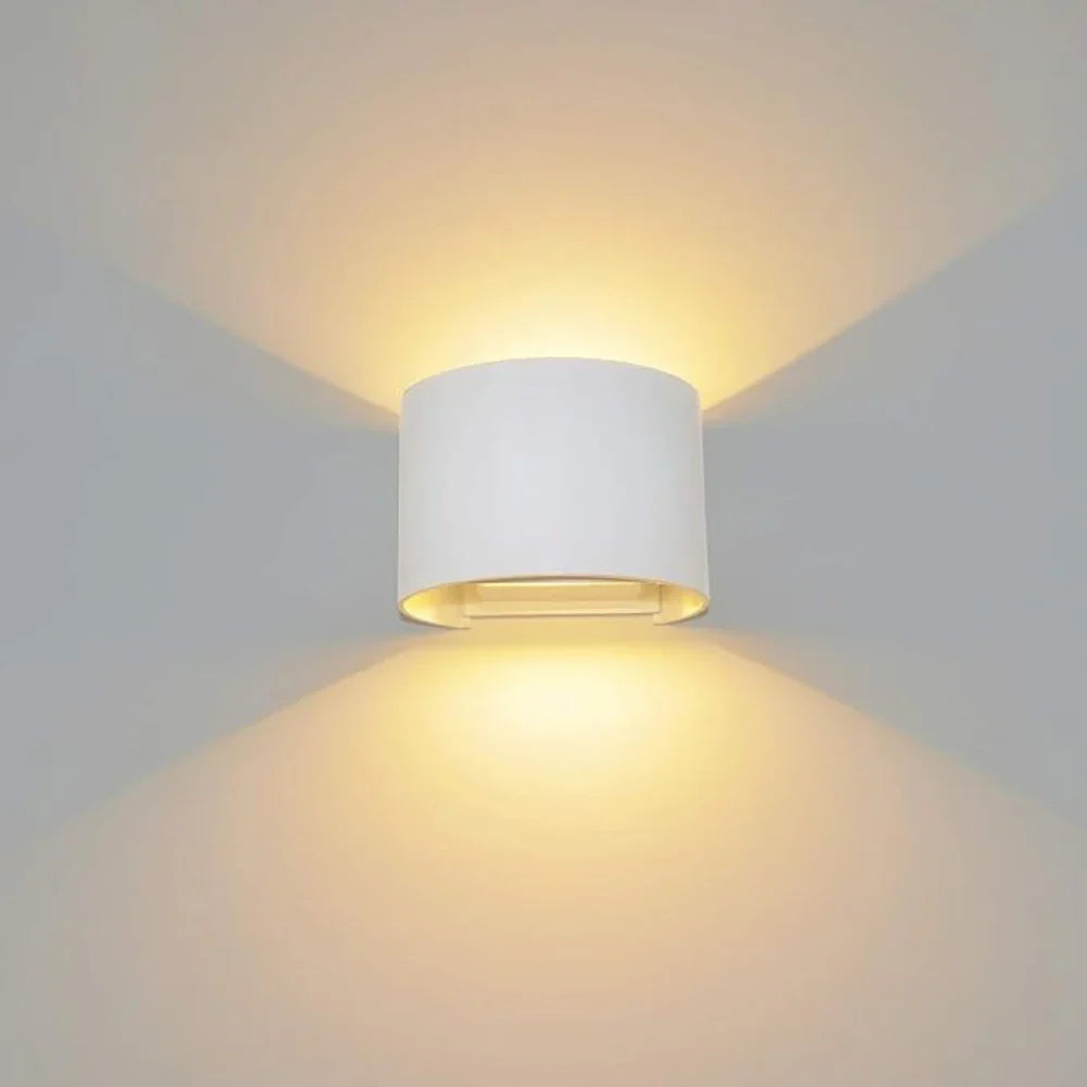 Elegant White LED Cube Wall Light - Halri