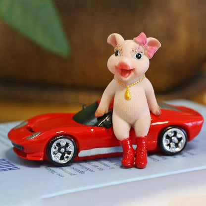 Adorable Pig Figurine Decoration