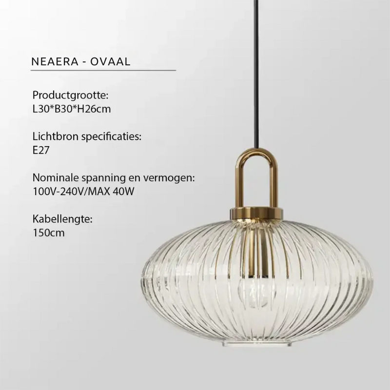 Sleek Glass Hanging Light