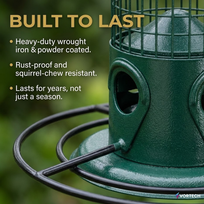 Squirrel Proof Bird Feeder with Weight Activated Protection