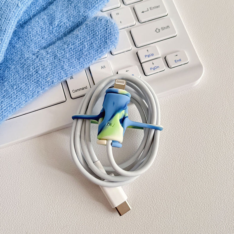 Durable 2 in 1 Silicone Cable Protector