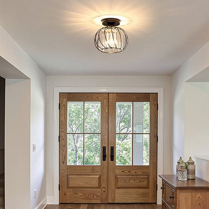 Modern Creative Lantern Shape Glass Ceiling Light