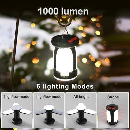 Portable Solar Powered Camp Light Lantern