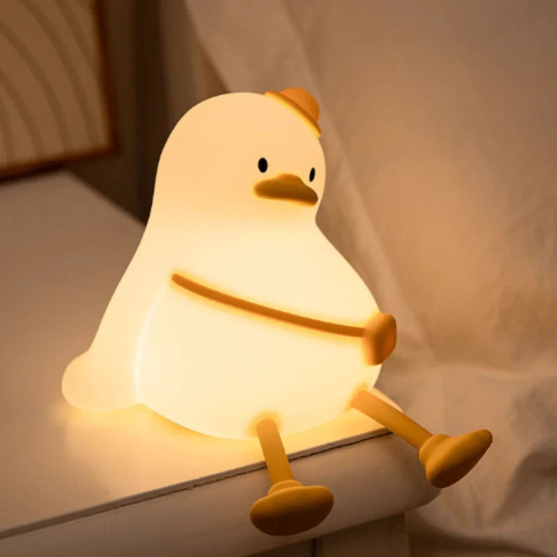 Fun Kids Nightlight - Colorful Silicone Lamp with Rechargeable Battery