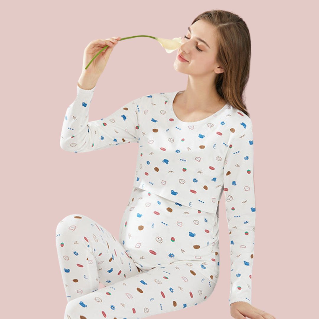 Cozy Maternity Dress for Home Relaxation