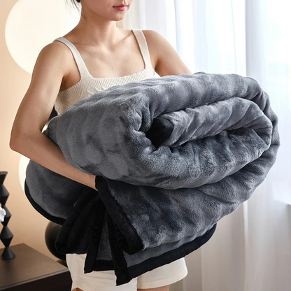 Cozy Plush Reversible Fleece Throw Blanket
