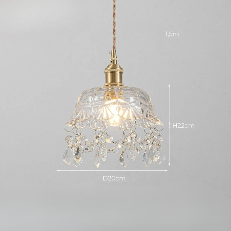 Elegant Glass Pendant Chandelier