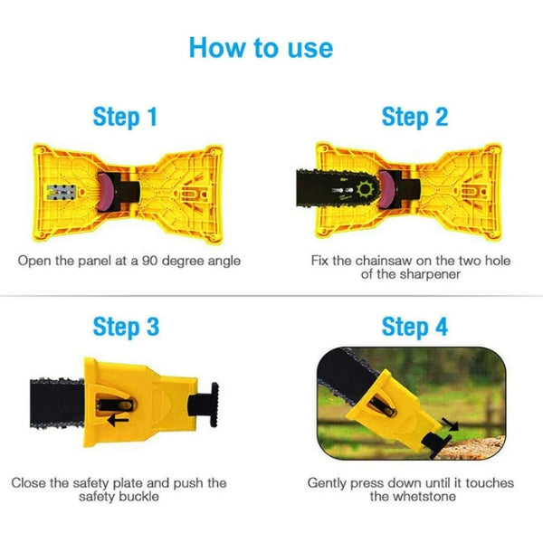 Fast Chainsaw Sharpener Tool for Precise Blade Sharpening