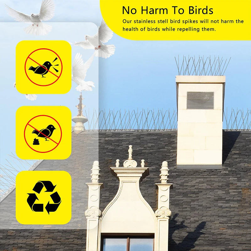 Garden Metal Pigeon Deterrent Spikes