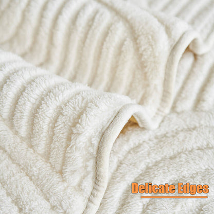 Soft Pet Friendly Sofa Slipcover with Wave Pattern