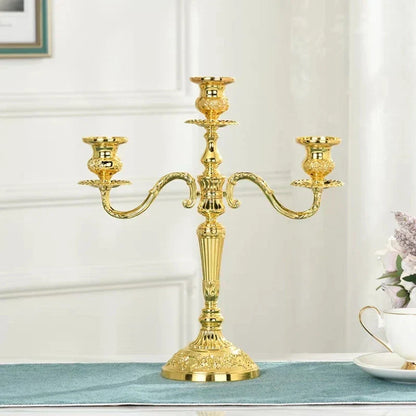 Luxurious Gold Candle Holder