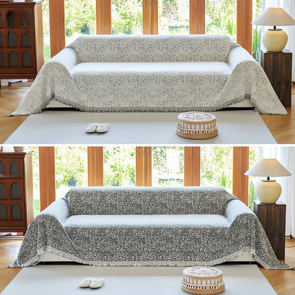 Stylish Sofa Slipcover Gray Bohemian Pattern