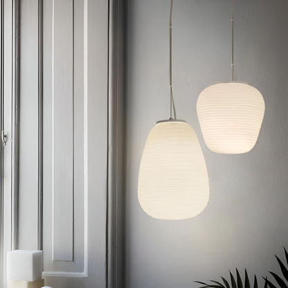 Beautiful Opal Glass Hanging Lamp