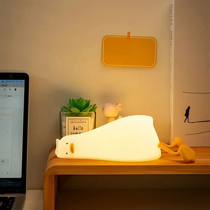 Fun Kids Nightlight - Colorful Silicone Lamp with Rechargeable Battery