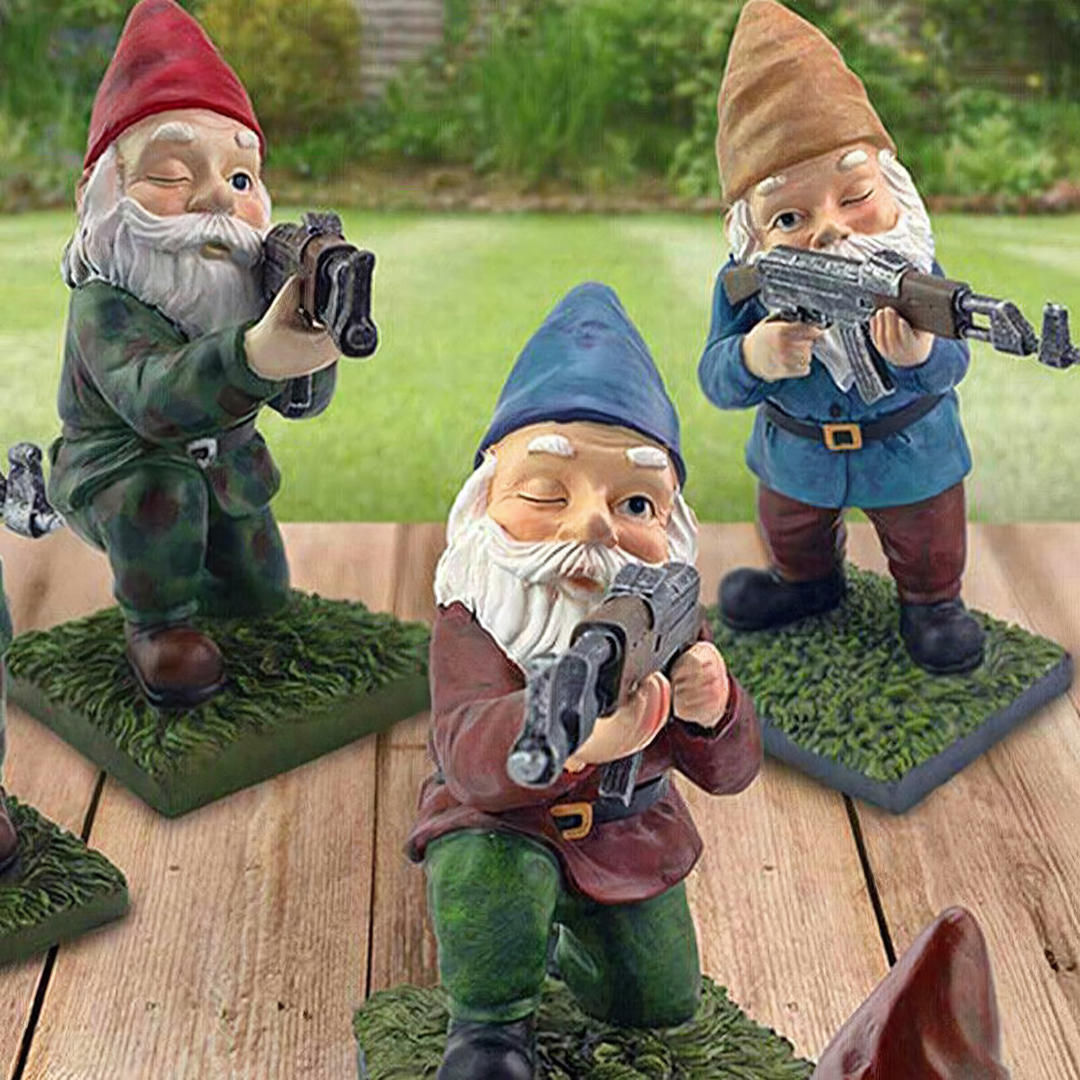 Tough Outdoor Soldier Gnome