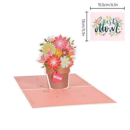 Beautiful 3D Flower Pop Up Card for Mom