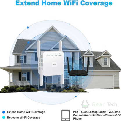 Fast WiFi Range Extender Strong Home Network Booster