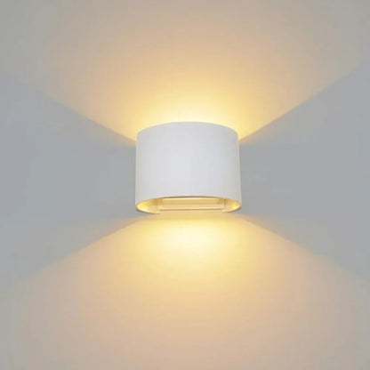 Elegant White LED Wall Light Cube - Halri