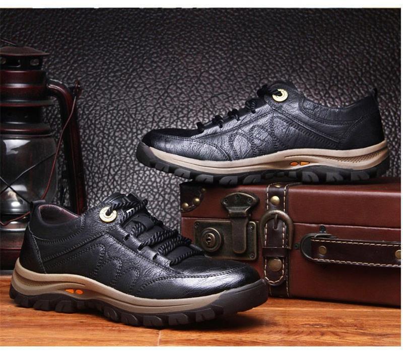 Comfortable Leather Mens Orthopedic Shoes