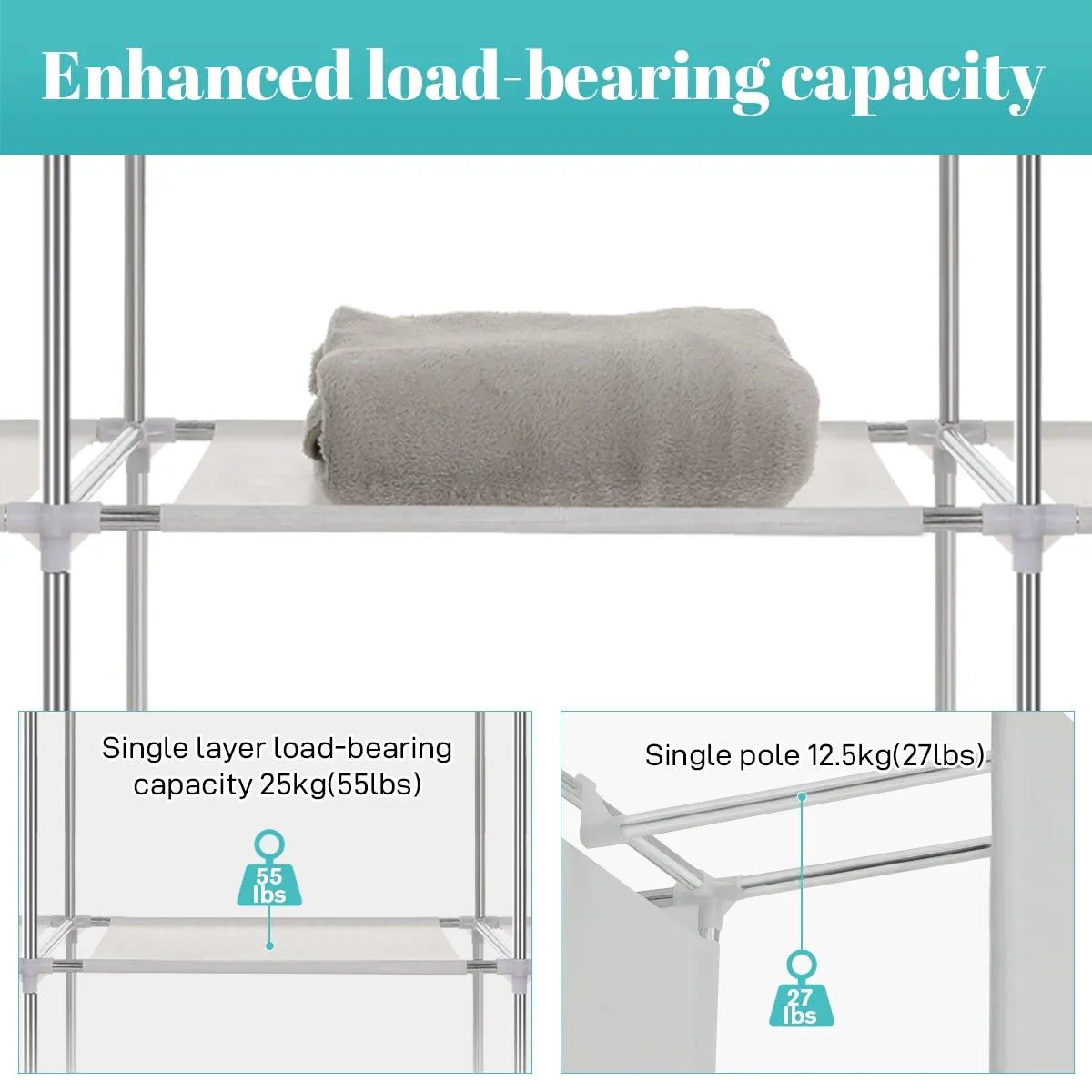 Foldable Storage Closet Organizer