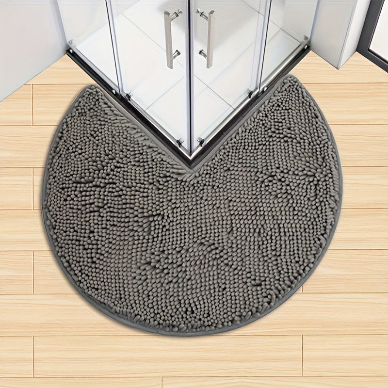 Plush Round Bathroom Mat Ultra Soft Anti Slip - Halri