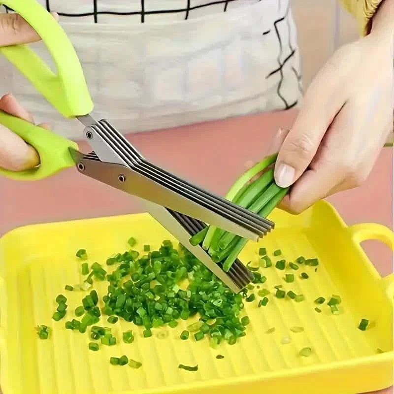 Sharp 5-Blade Kitchen Herb Cutting Scissors Set - Halri