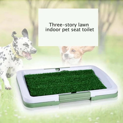 Easy Clean Pet Litter Box with Artificial Turf