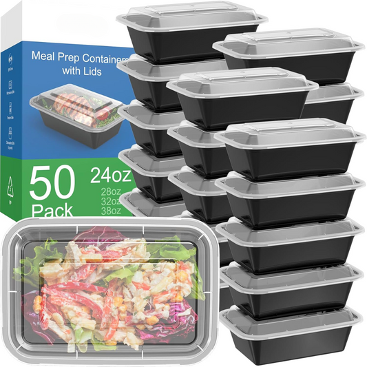 50-Pack Airtight Food Storage Containers with Lids - Halri