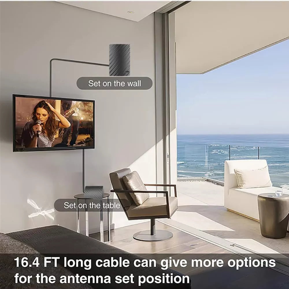 Ultra HD Indoor TV Antenna for Clear 4K Reception