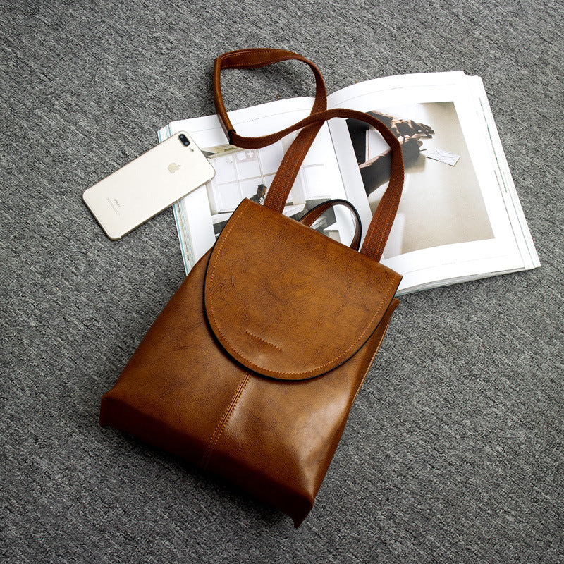 Fashionable Leather Backpack for Ladies - Halri