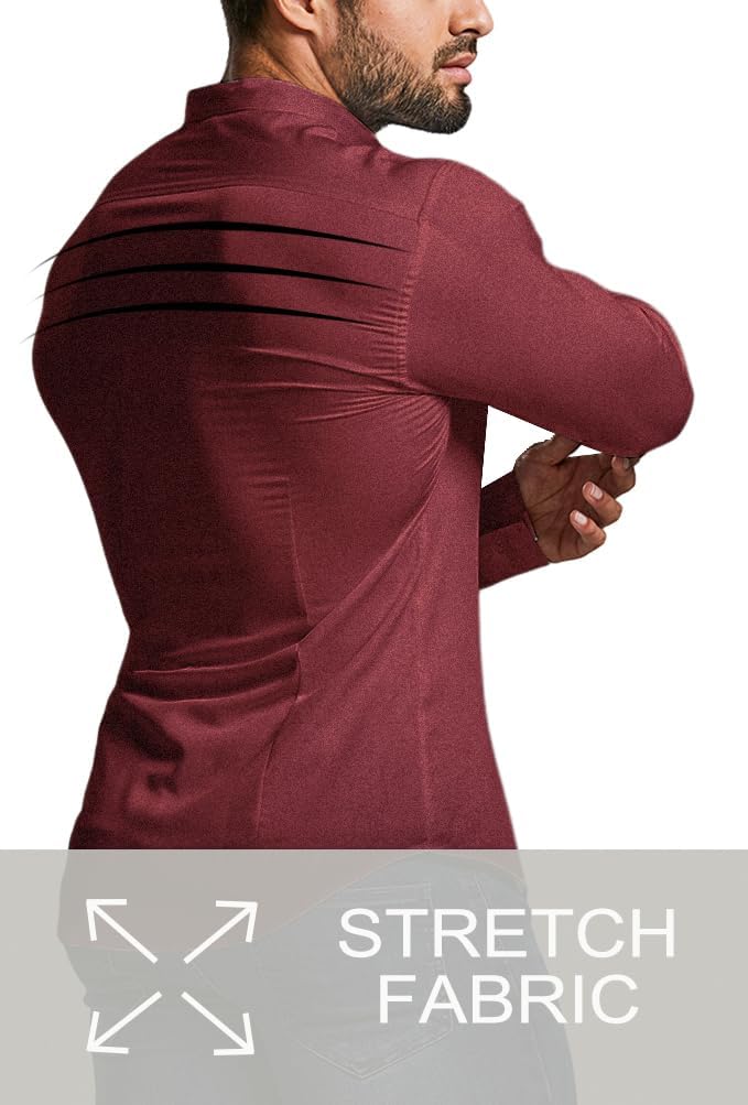 Comfortable Fit Mens Stretch Dress Shirt