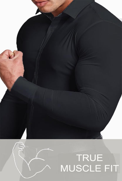 Comfortable Fit Mens Stretch Dress Shirt