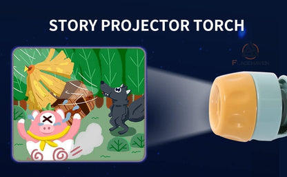 Cozy Bedtime Flashlight Story Projector - Halri