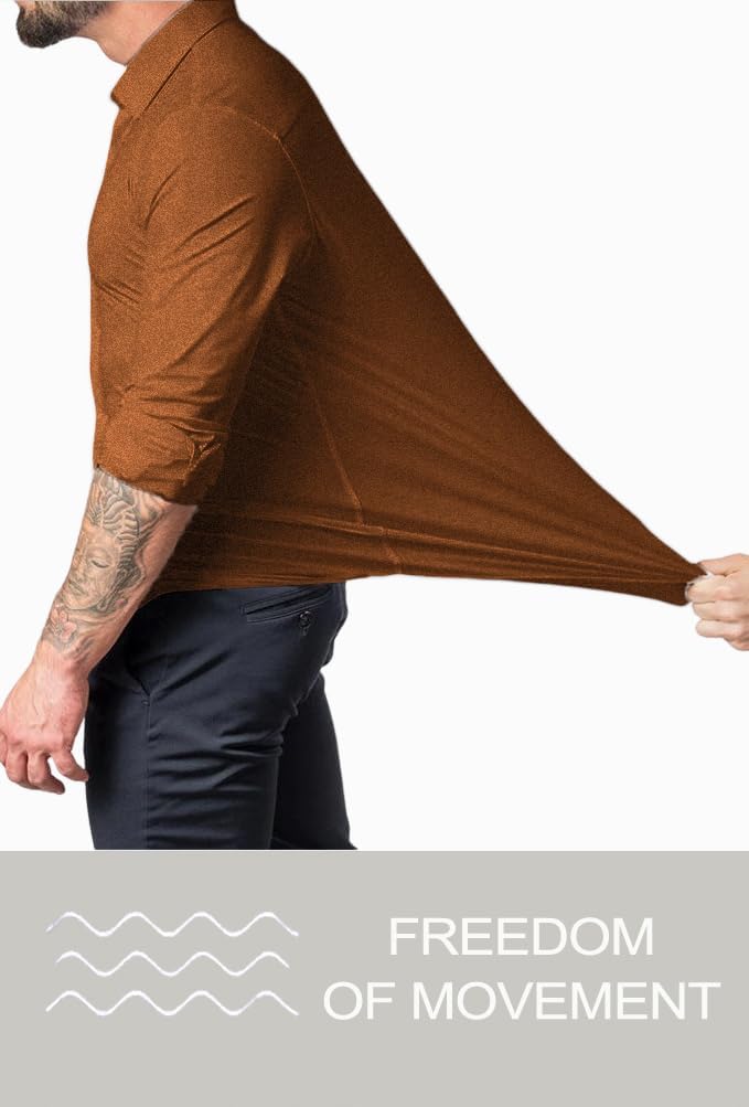 Comfortable Fit Mens Stretch Dress Shirt