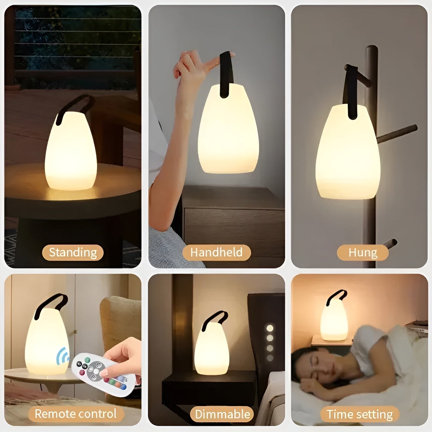 Portable Rechargeable LED Patio Table Light