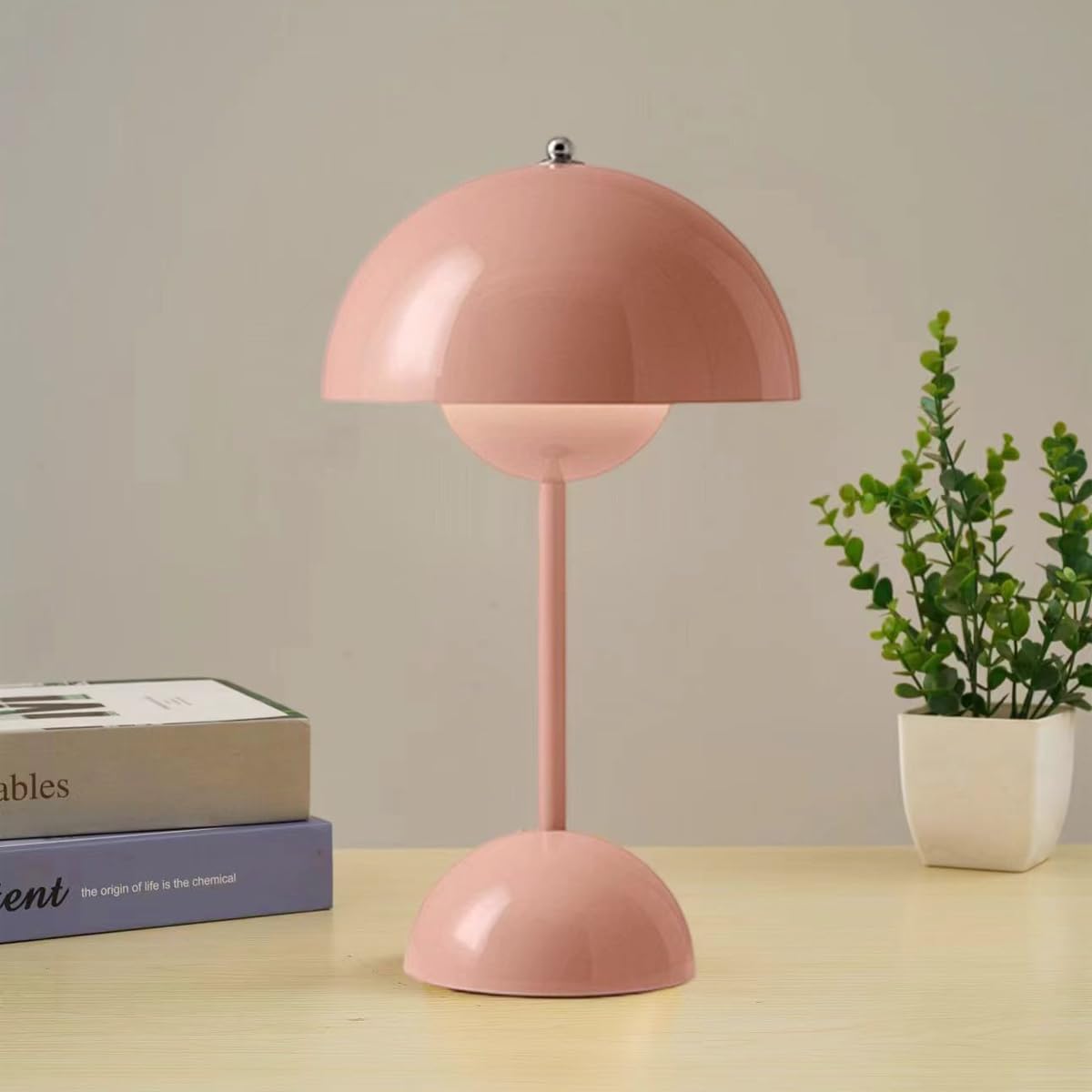 Simple Rustic Wooden Table Lamp