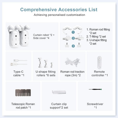 Motorized Window Curtain Opener System