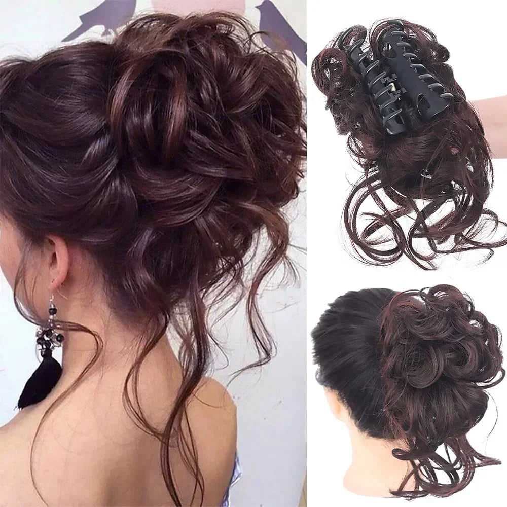 Halri | Easy Clip-in Bun for Curly Hair with Full Volume