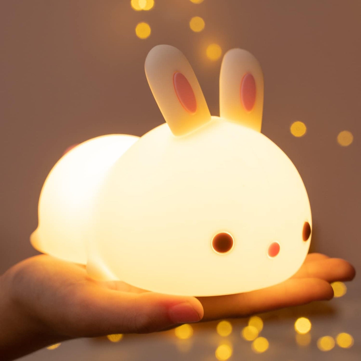 Cute Rabbit Night Light Color Changing LED Lamp - Halri
