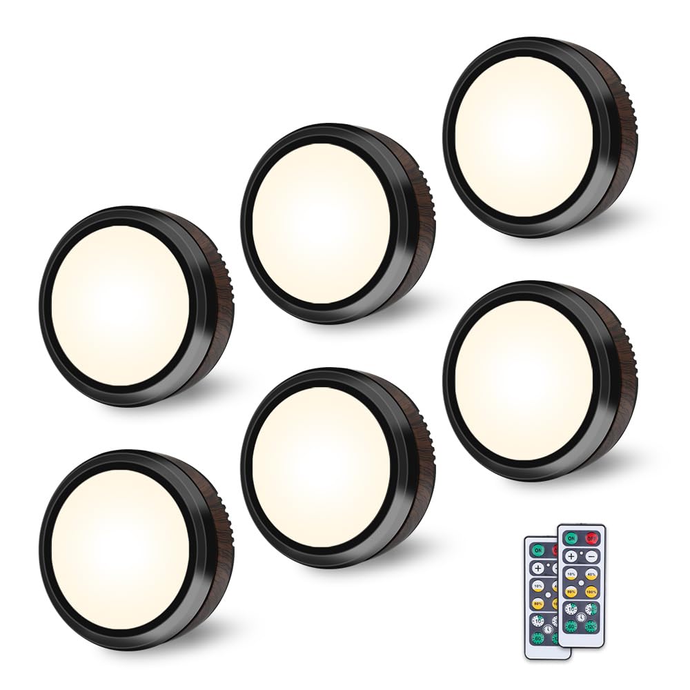 Bright Wireless Under Cabinet LED Lights - 6 Pack - Halri