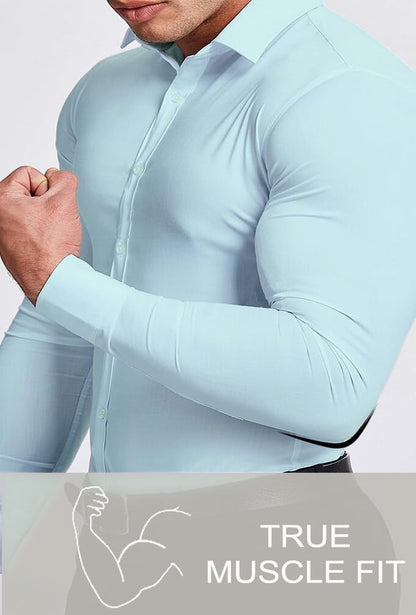 Comfortable Fit Mens Stretch Dress Shirt