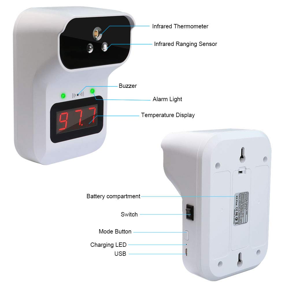 Digital Thermometer with Auto Soap Dispenser