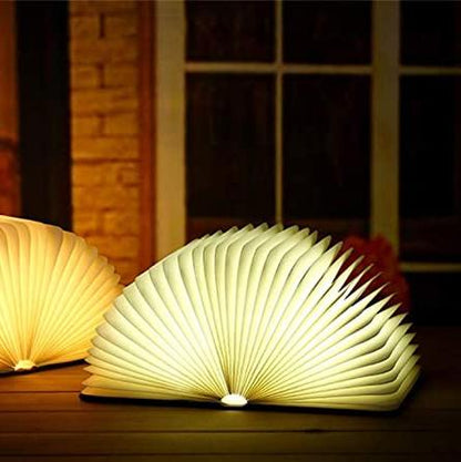Compact Book Style LED Desk Lamp with Dimmer